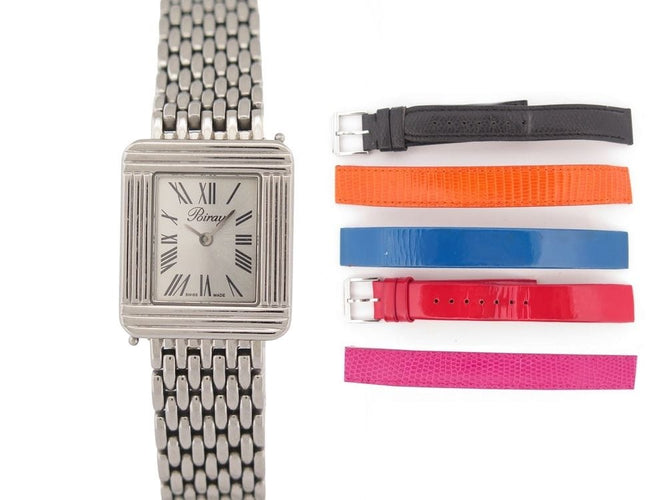 Montre montre POIRAY ma premiere 26 mm quartz en acier + 5 bracelets 58 Facettes 258042