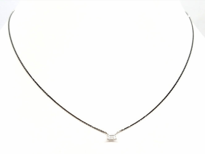 Collier Collier Or blanc Diamant 58 Facettes 578792RV