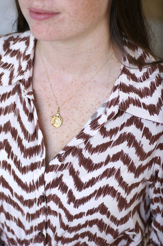 Pendentif Médaille pivotante pièce romaine or 58 Facettes