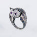 Bague 55 BOUCHERON - Bague Hibou Améthystes Saphirs Diamants 58 Facettes