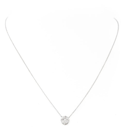 Collier Collier Pendentif Or blanc Diamant 58 Facettes 2335218CN