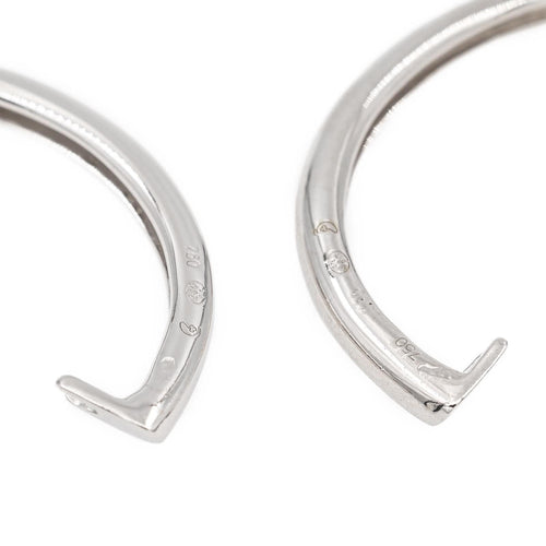 Boucles d'oreilles Boucles d'oreilles Créoles Or blanc Diamant 58 Facettes 2208701CN