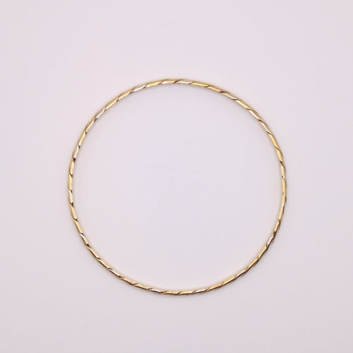 Bracelet Bracelet Jonc 3 ors motif Torsadé 58 Facettes