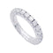 Bague 52 Alliance tour complet or blanc, diamants. 58 Facettes 33230