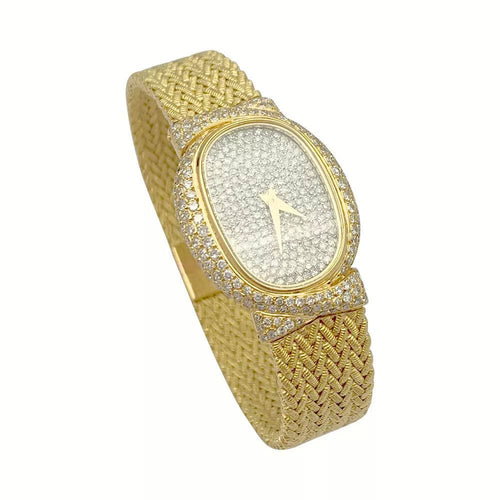 Montre Montre Vacheron Constantin or jaune, diamants. 58 Facettes 31367
