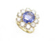 Bague 50 bague marquise taille 48 or jaune 18k sertie saphir 5ct diamants 4ct 58 Facettes 248352