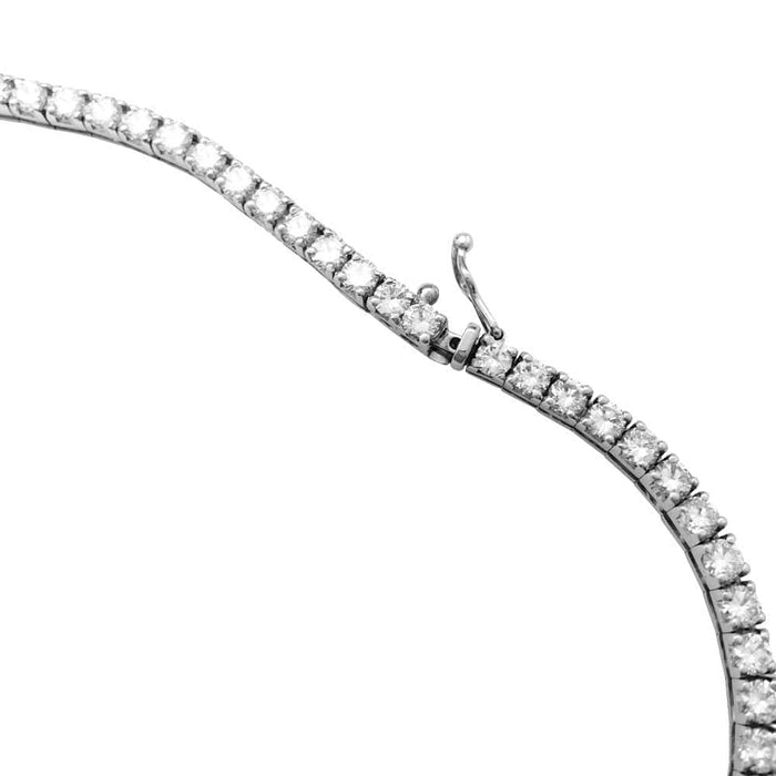 Collier Collier rivière diamants en or blanc. 58 Facettes 31821