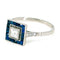Bague 55 Bague Diamant, Saphir, Platine 58 Facettes 82D30D78F205492C917A7069D8B6C2E8