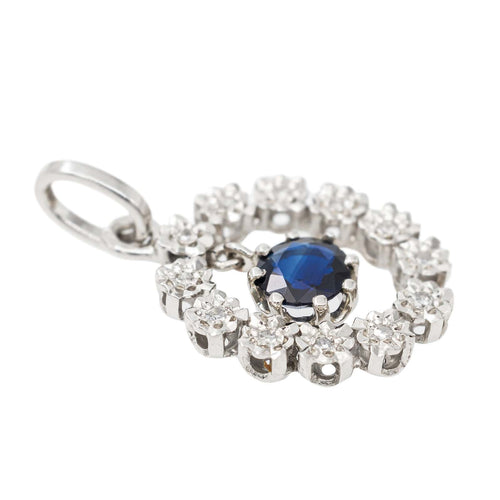 Pendentif Pendentif Or blanc Saphir 58 Facettes 2275411CN