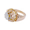 Bague 61 Bague vintage or rose, diamant. 58 Facettes 32211