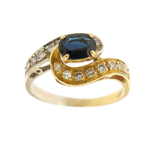 Bague 55 Bague saphir et diamants 58 Facettes 29184