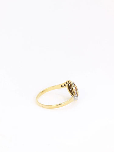 Bague Bague tourbillon ancienne diamants et rubis 58 Facettes J124