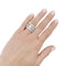 Bague 51 Bague bandeau platine et diamants. 58 Facettes 32754