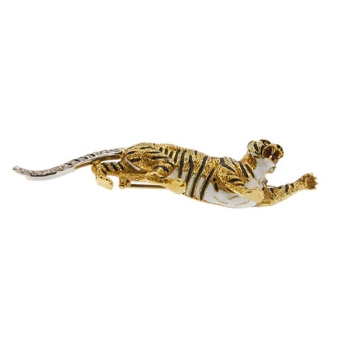 Broche Broche Tigre Diamants 58 Facettes 29812