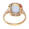 Bague 54 Bague de fiançailles Belle Epoque diamant et aigue-marine 58 Facettes 23139-0010