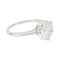 Bague 53 Solitaire platine et diamant, 2,23 carats. 58 Facettes 31441