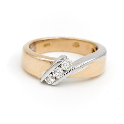 Bague 54 Bague Triologie Or jaune Diamant 58 Facettes 1875454CN