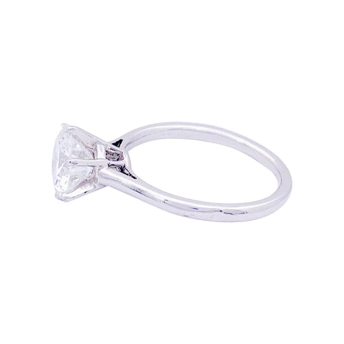 Bague 53 Solitaire platine, diamant 1,71 carat. 58 Facettes 33585
