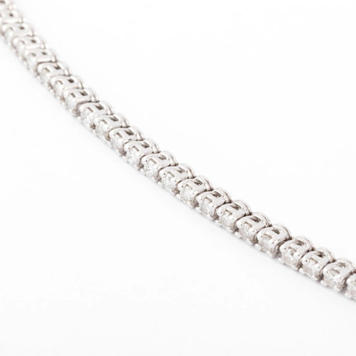 Bracelet Bracelet rivière or gris en diamants 58 Facettes 0