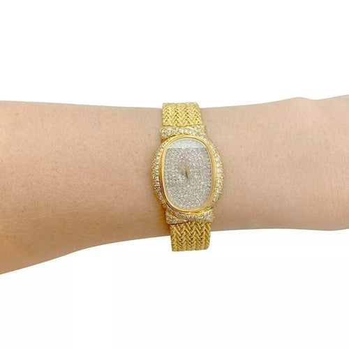 Montre Montre Vacheron Constantin or jaune, diamants. 58 Facettes 31367