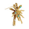 Broche Broche Chaumet en or jaune, diamants et turquoises. 58 Facettes 31240