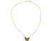 Collier collier van cleef &  arpels lucky alhambra or jaune oeil de tigre 58 Facettes 251004