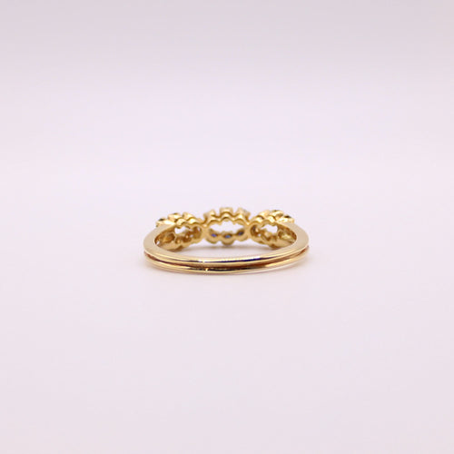 Bague Bague Diamants Saphirs entrelacés 58 Facettes