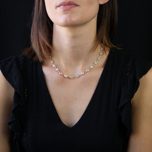 Collier Collier en pierre de lune 58 Facettes 18-338