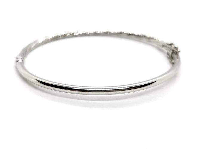 Bracelet Bracelet Jonc Or blanc 58 Facettes 1899524CN