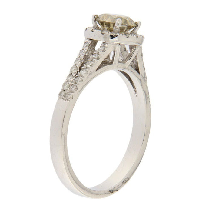 Bague 55.5 Bague en or blanc avec diamant 58 Facettes G3302