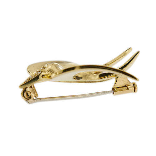 Broche Broche hirondelle diamants 58 Facettes 31448