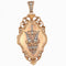 Pendentif Pendentif ancien or rose diamants ouvrant 58 Facettes 22-098