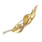 Broche Broche Hermès, "Plume", or jaune, platine, diamants. 58 Facettes 32105