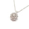 Collier Collier fleur diamants or blanc 58 Facettes