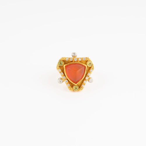 Bague Bague Opale de feu 58 Facettes 1