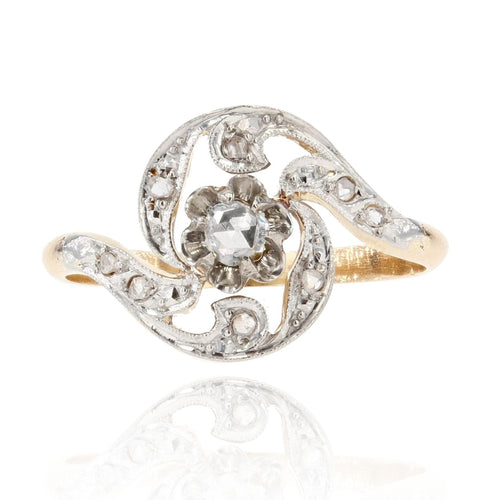 Bague 50 Bague ancienne diamants taillés en rose 58 Facettes 22-079