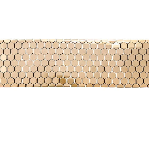 Bracelet Large bracelet motif nid-d'abeilles en or rose. 58 Facettes 31070