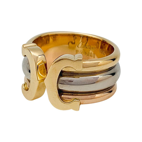 Bague 47 Bague Cartier, "C de Cartier", trois ors. 58 Facettes 31302