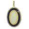 Pendentif Pendentif Médaille Marie nacre onyx et perles de rocaille 58 Facettes 23191-0428