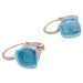 Boucles d'oreilles Boucles d'oreilles Pomellato, "Nudo Classic" topaze bleue, deux ors. 58 Facettes 32850