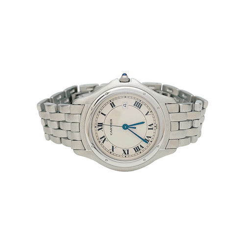 Montre Montre Cartier "Panthère Cougar" en acier. 58 Facettes 30674