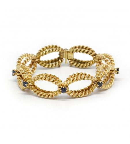 Bracelet Tour de poignet : 15.8 cm / Jaune / Or 750 Bracelet Tressé BOUCHERON 58 Facettes 200014SP