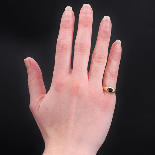 Bague 49 Bague jonc or jaune saphir 58 Facettes 22-518