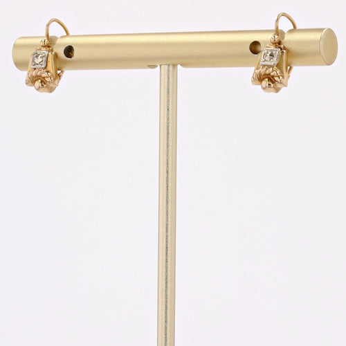 Boucles d'oreilles Boucles d'oreilles dormeuses ancienne géométriques 58 Facettes 16-307A