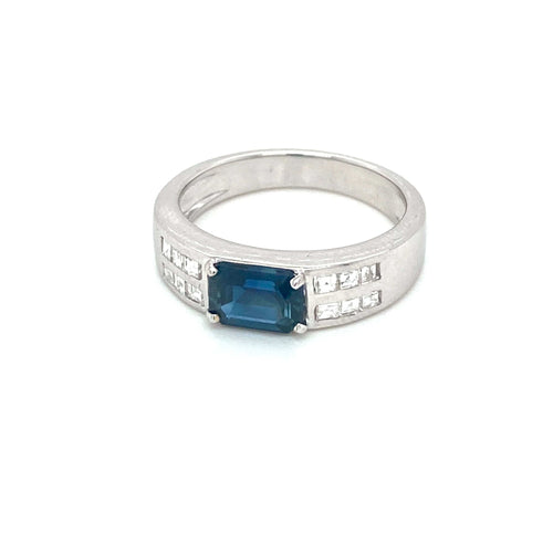 Bague 55 Bague Diamants Saphir 58 Facettes