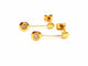 Boucles d'oreilles Boucles d'oreilles Pendants Or jaune Diamant 58 Facettes 760707CN