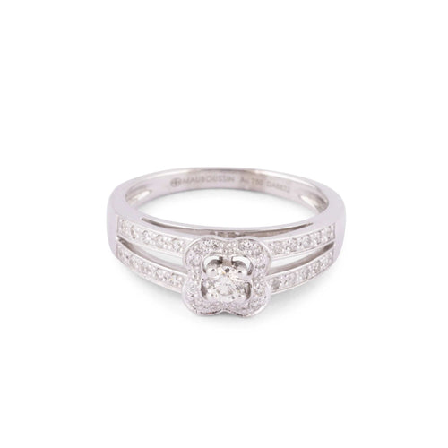 Bague Bague Mauboussin "Chance of Love" Or Blanc Diamants 58 Facettes