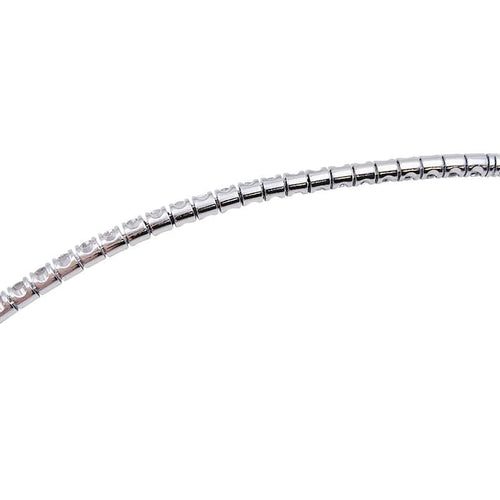 Bracelet Bracelet Cartier, Lignes Essentielles, or blanc, diamants. 58 Facettes 32426