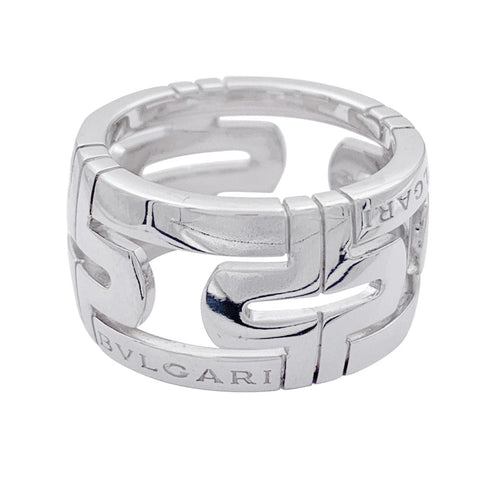 Bague 51 Bague Bulgari, "Parentesi", or blanc. 58 Facettes 32180