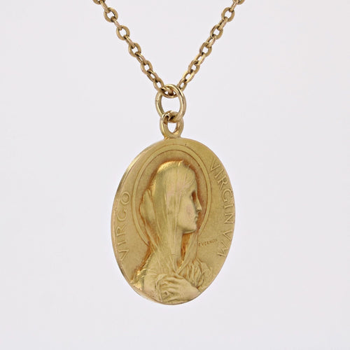 Pendentif Médaille or Vierge Marie signée Vernon 58 Facettes 18-016D